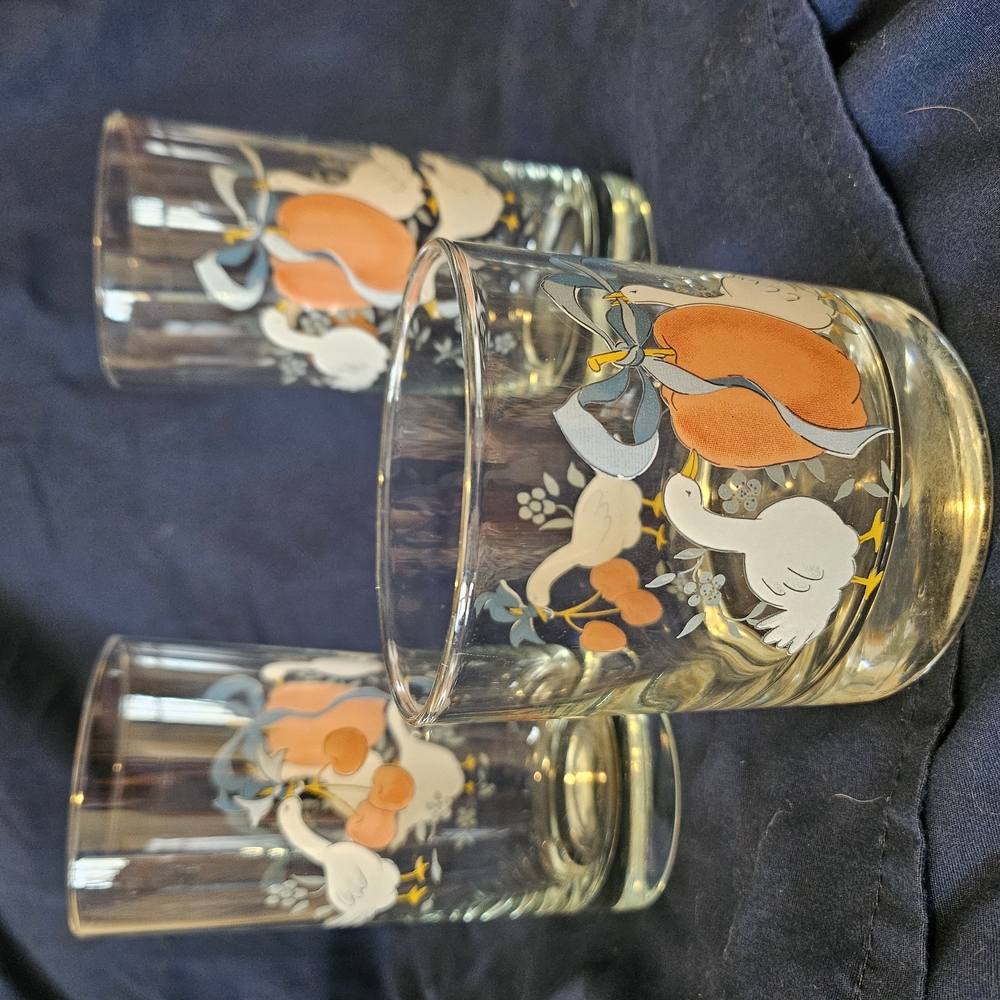 Vintage Country Geese Glasses